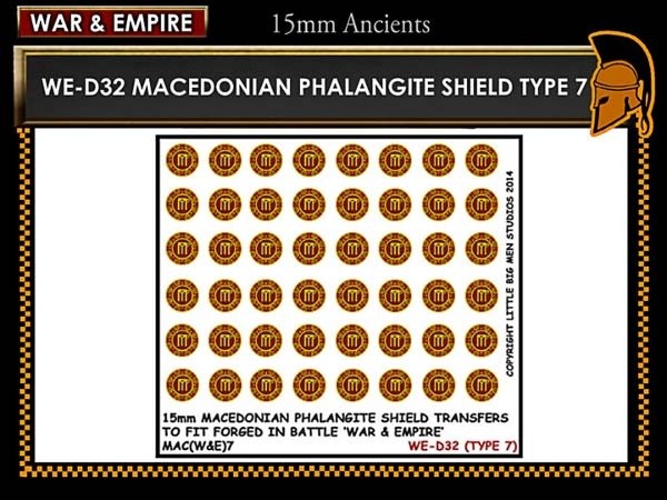Macedonian Pikemen shield transfer TYPE 7