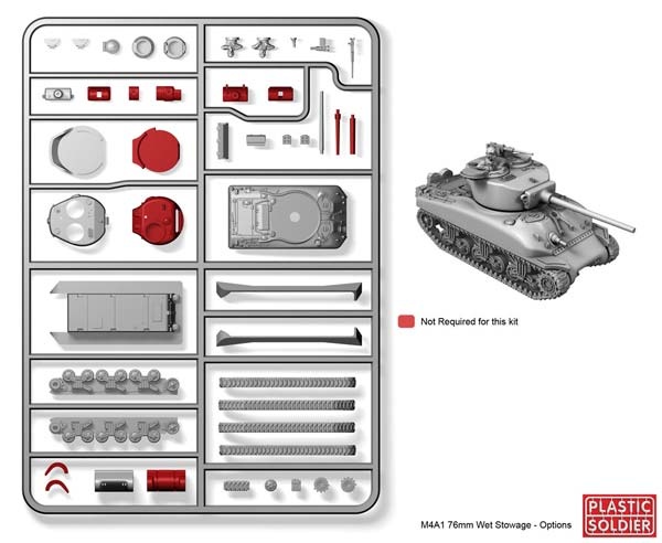 15mm: Allied M4A1 76mm Wet Stowage Sherman (5)